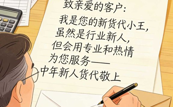 一个中年新人货代的来信